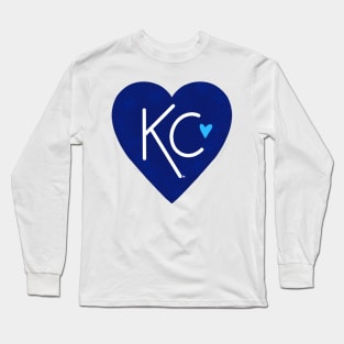 KC Love Navy & Blue Long Sleeve T-Shirt